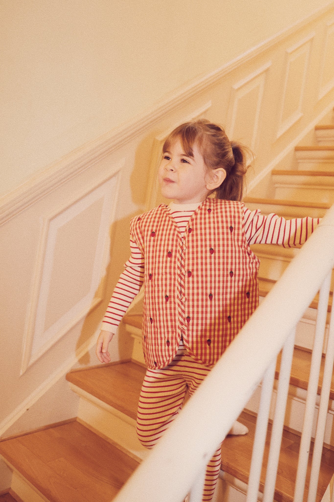 Molly Vest - Berry Gingham
