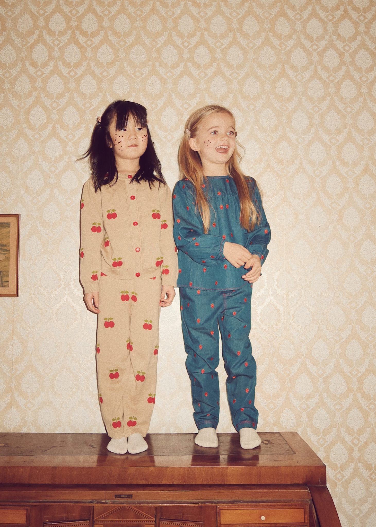 Barbara Pants - Tan/Apple
