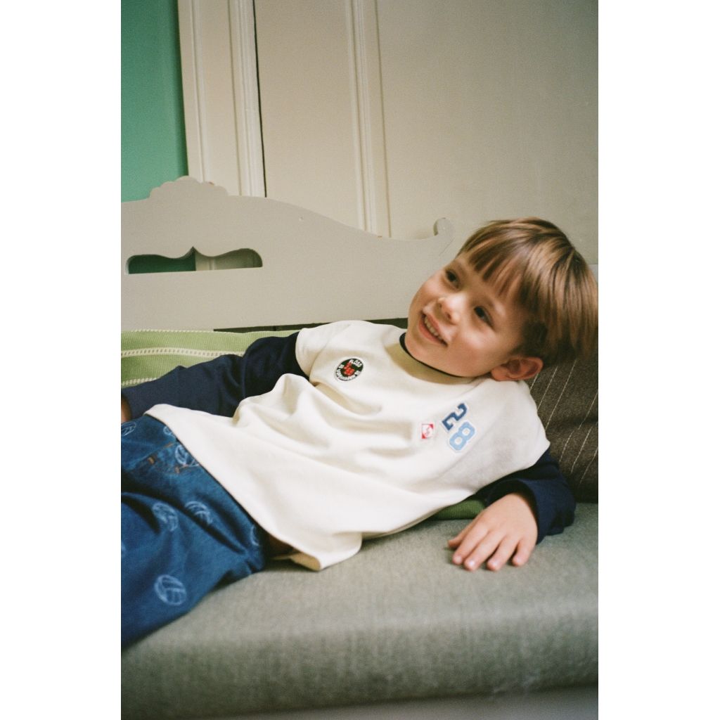 Eskil Blouse - Gentle Cream-Navy
