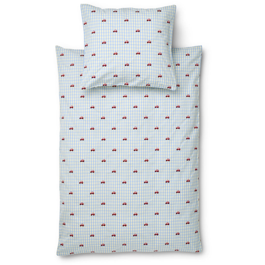 Albert Duvet + Pillow Adult - Blue Gingham