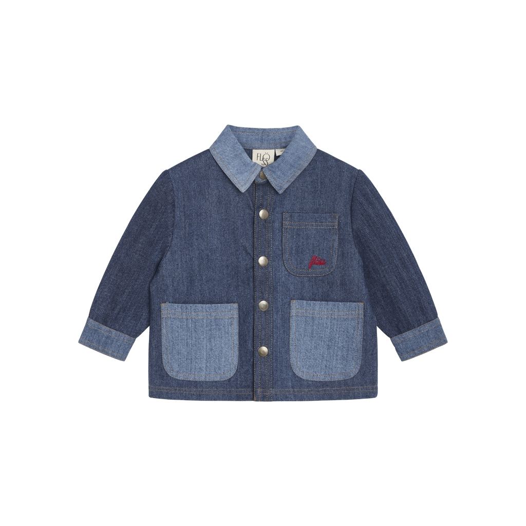 Viggo Overshirt - Dark/Mid Blue Denim