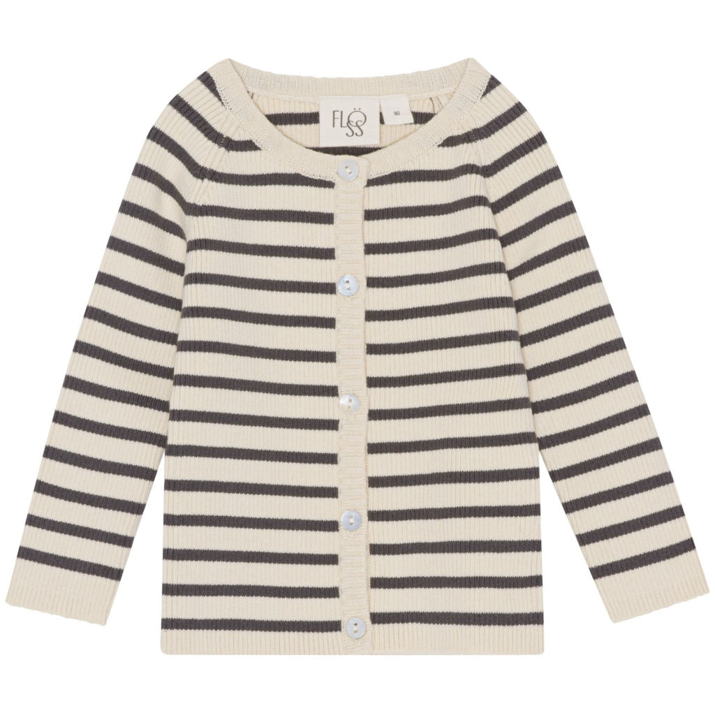 Flye Cardigan - Noir/Warm cotton