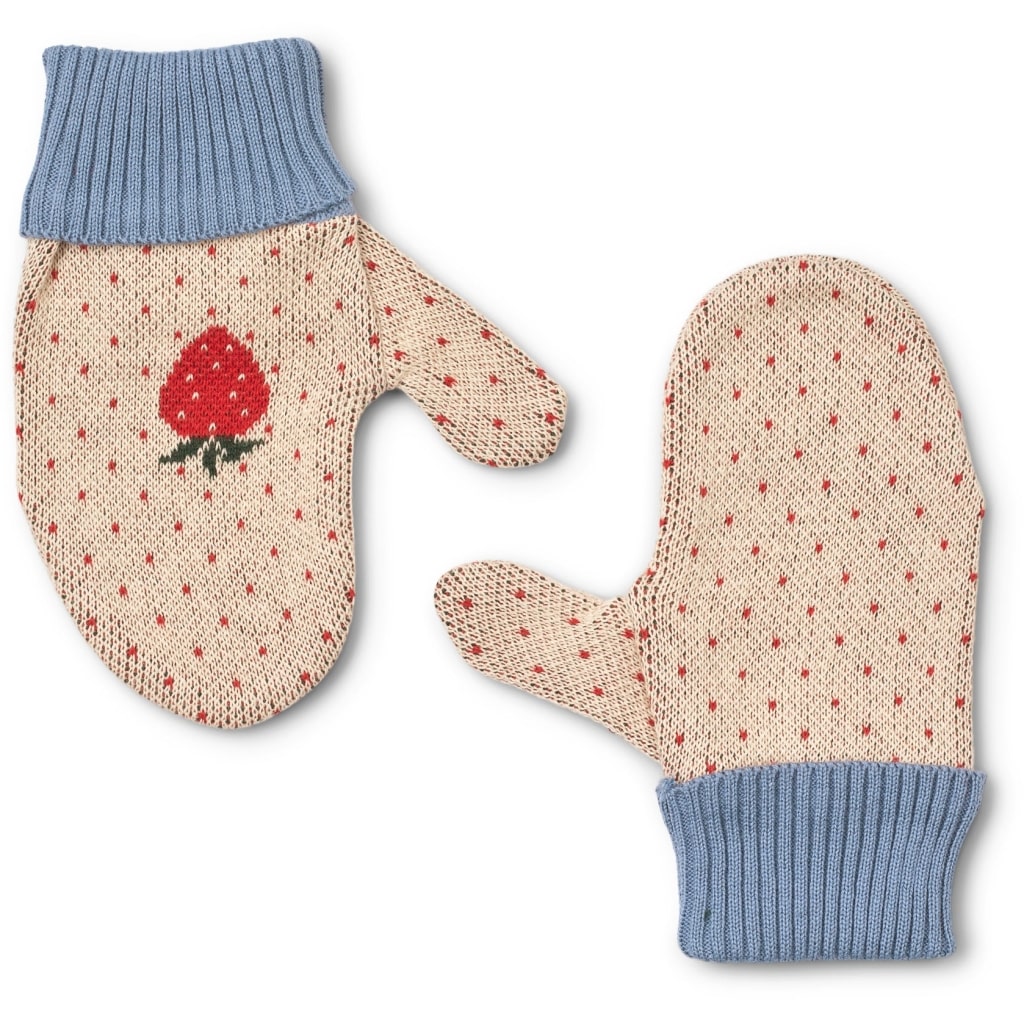 Louise Mittens - Warm Cotton Berry