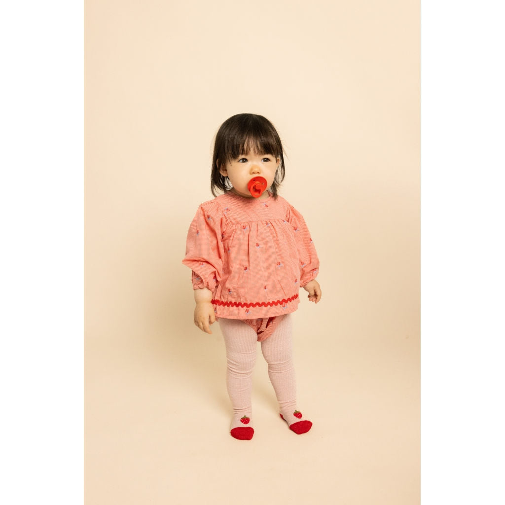 Sonja Romper - Pink Rose Gingham