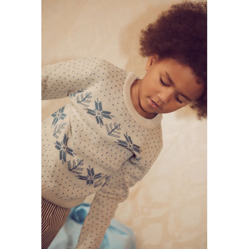 Fin Sweater - Fair Isle Snowflake