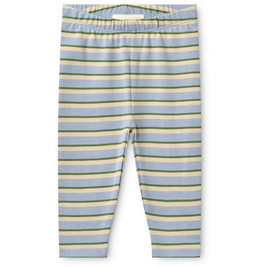 Conrad Leggings - Blue Air/Green Stripe