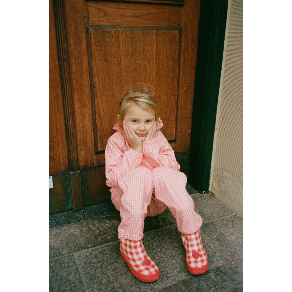 Dew Rainwear Set - Pink Rose Gingham