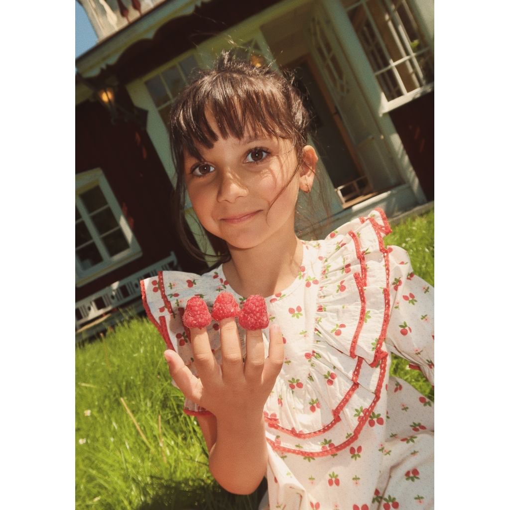 Sofia SS Blouse - Soft White Berry