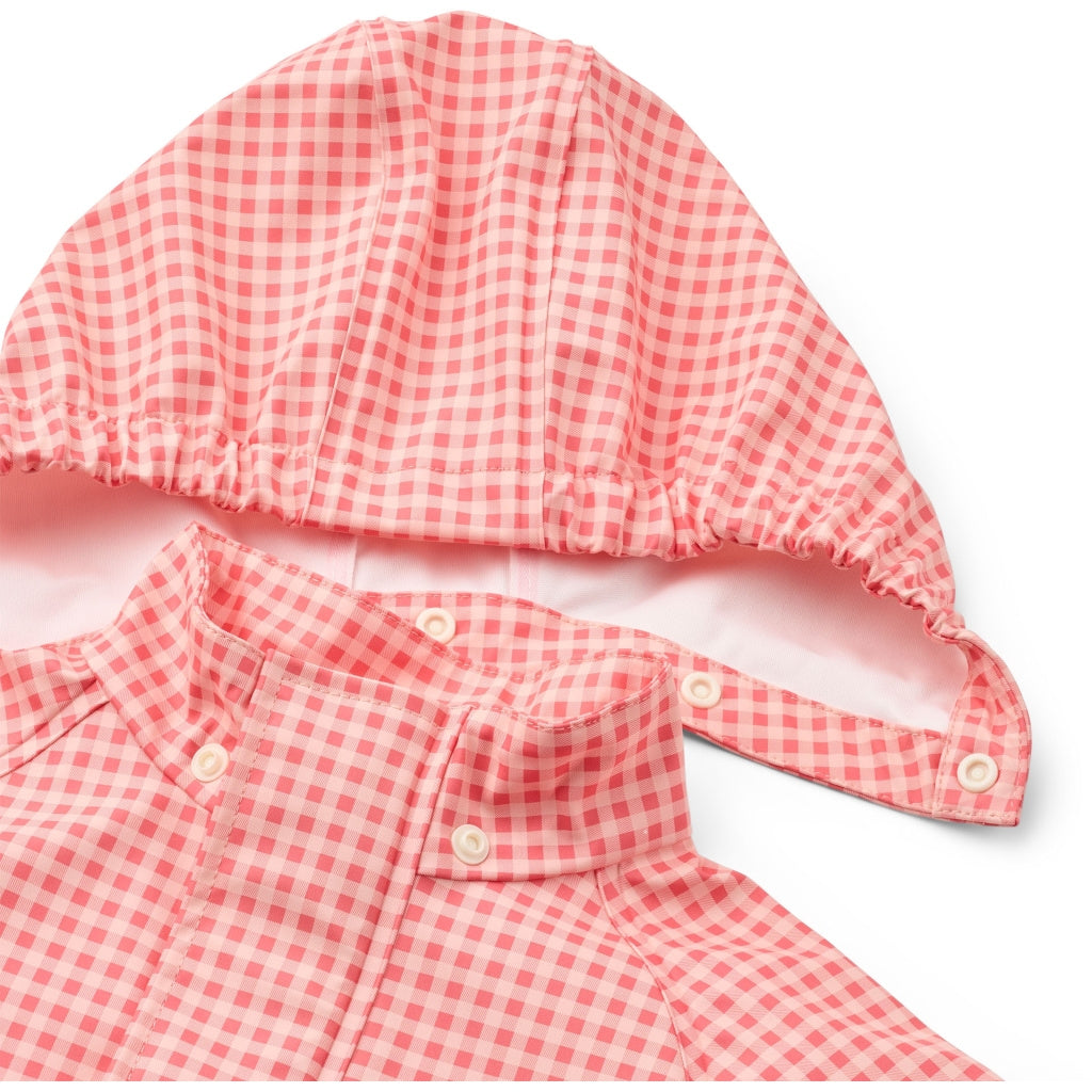 Dew Rainwear Set - Pink Rose Gingham
