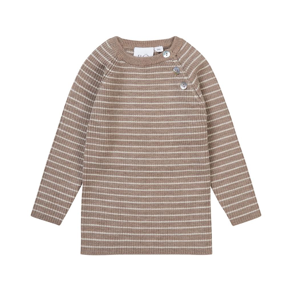 Flye Sweater Wool - Ash Melange/Oat Melange