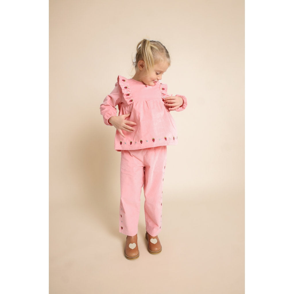 Belle Blouse - Warm Pink