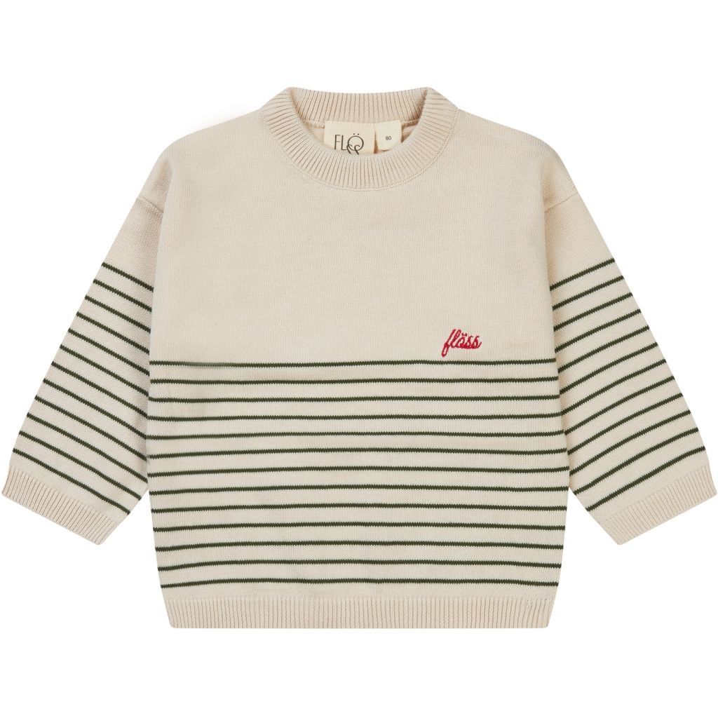 Hansen Sweater - Forest Green/Cloud