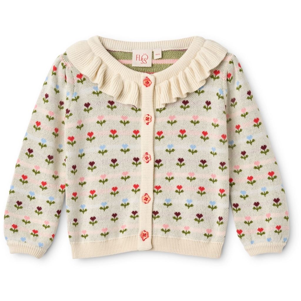 Annabelle Cardigan - Cream Multi Floral