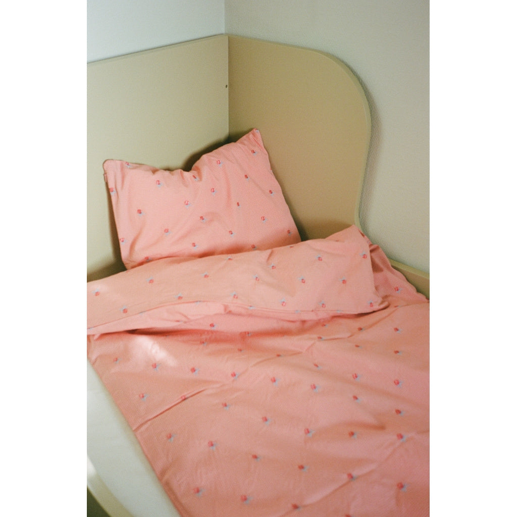 Sonja Bedding Junior - Pink Rose Gingham