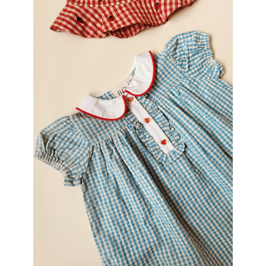 River Dress - Blue/Soft White Gingham