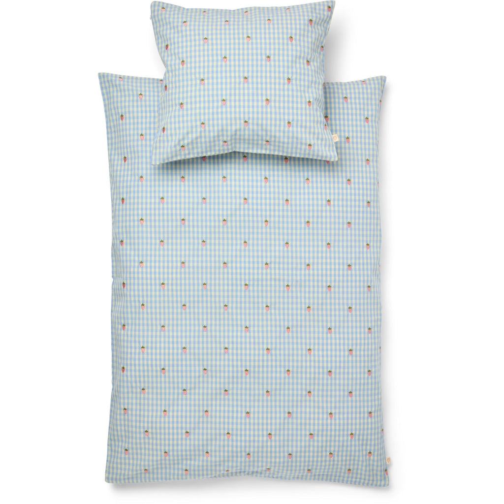 Mille Duvet + Pillow Adult - Sky Berry Gingham