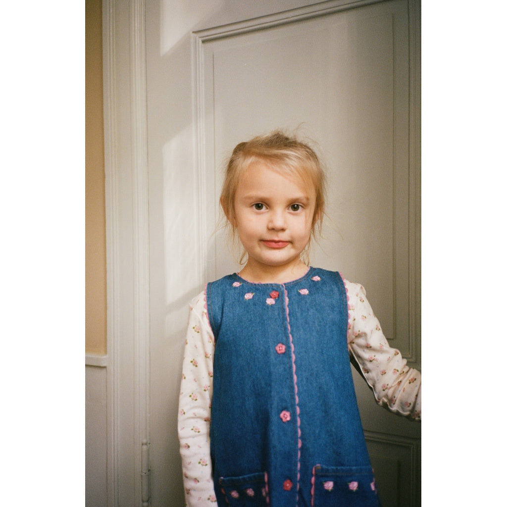 Monique Dress - Mid Blue