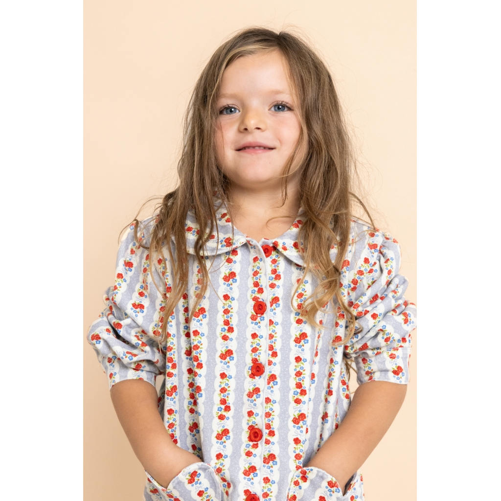 Aria Overshirt - Blue Air Rose