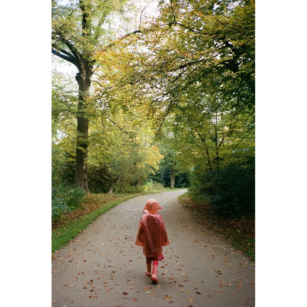 Iris Raincoat - Berry Gingham