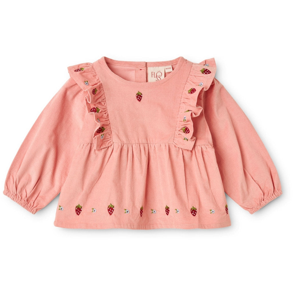 Belle Blouse - Warm Pink