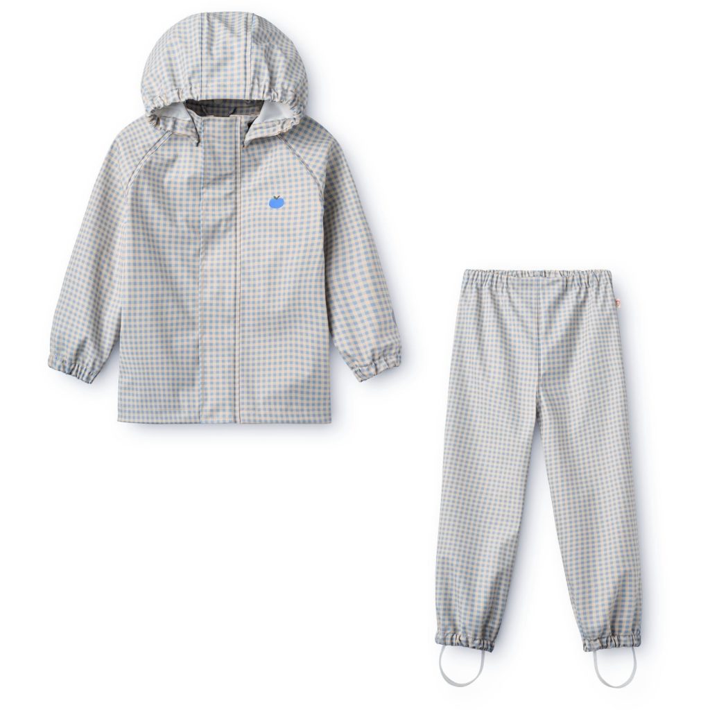 Dew Rainwear Set - Light Blue Gingham
