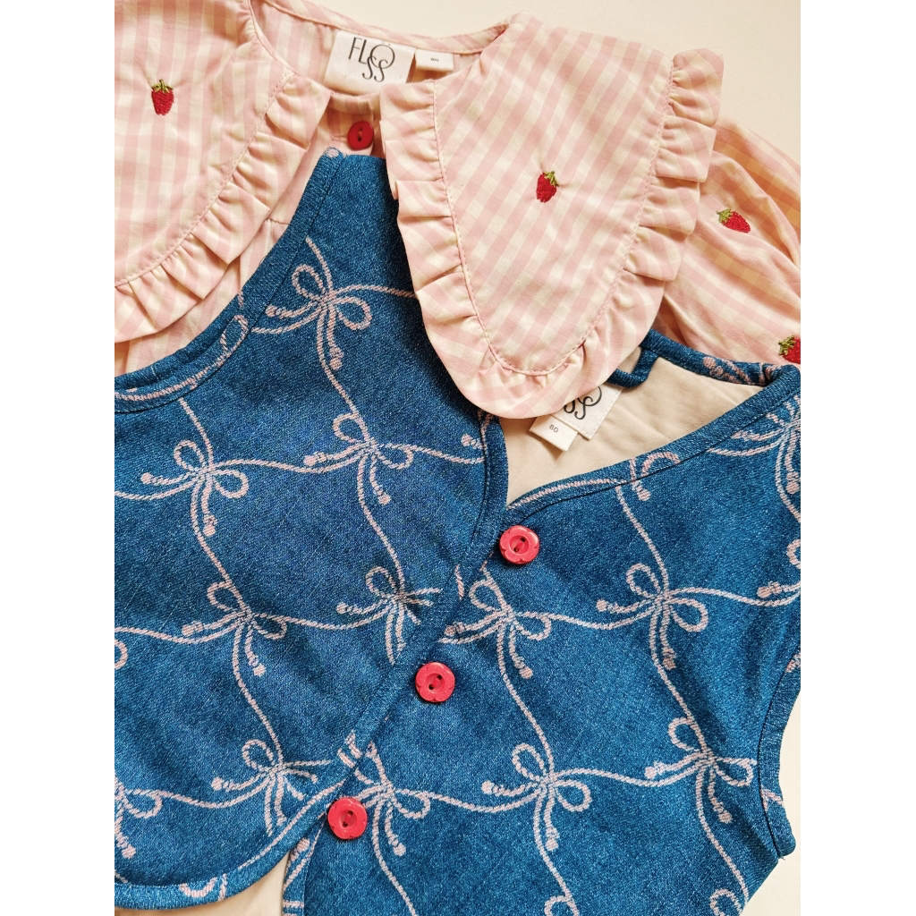 Dolly SS Blouse - Pink Berry Gingham