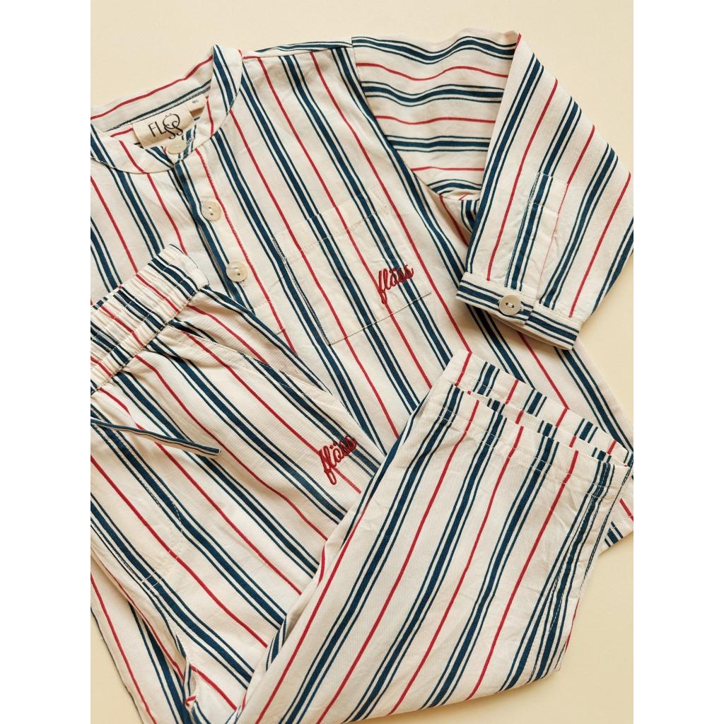 Miles Pants - Red/Blue stripes