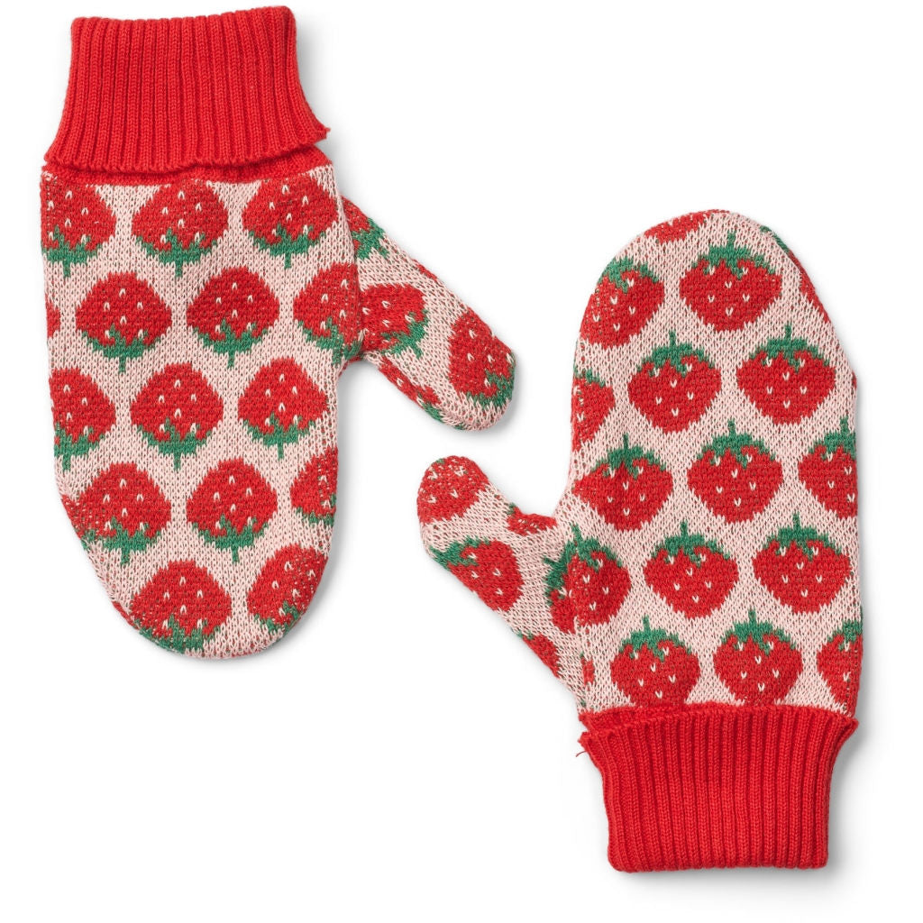 Line Mittens - Blossom Pink Berry