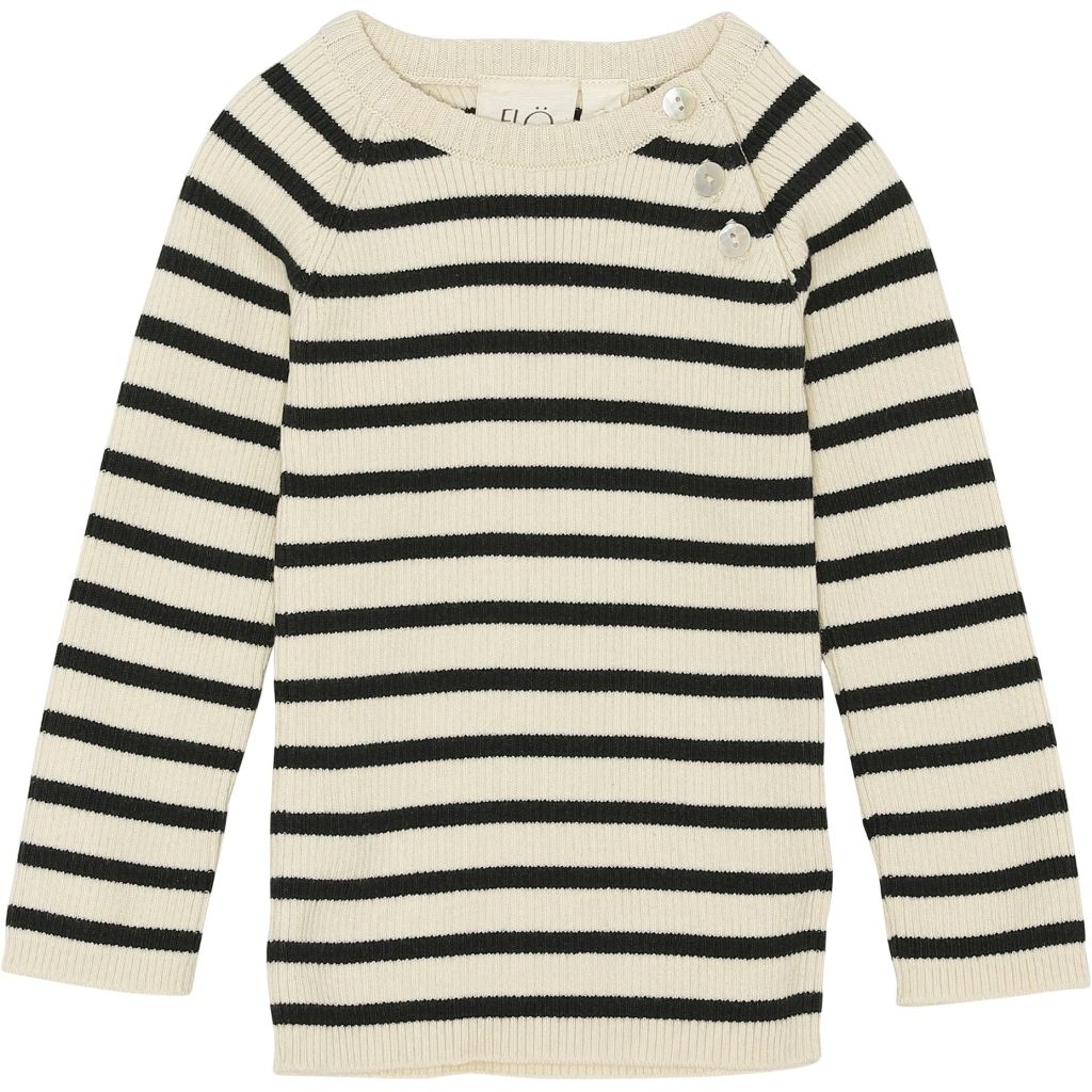 Flye Sweater - Navy/Offwhite