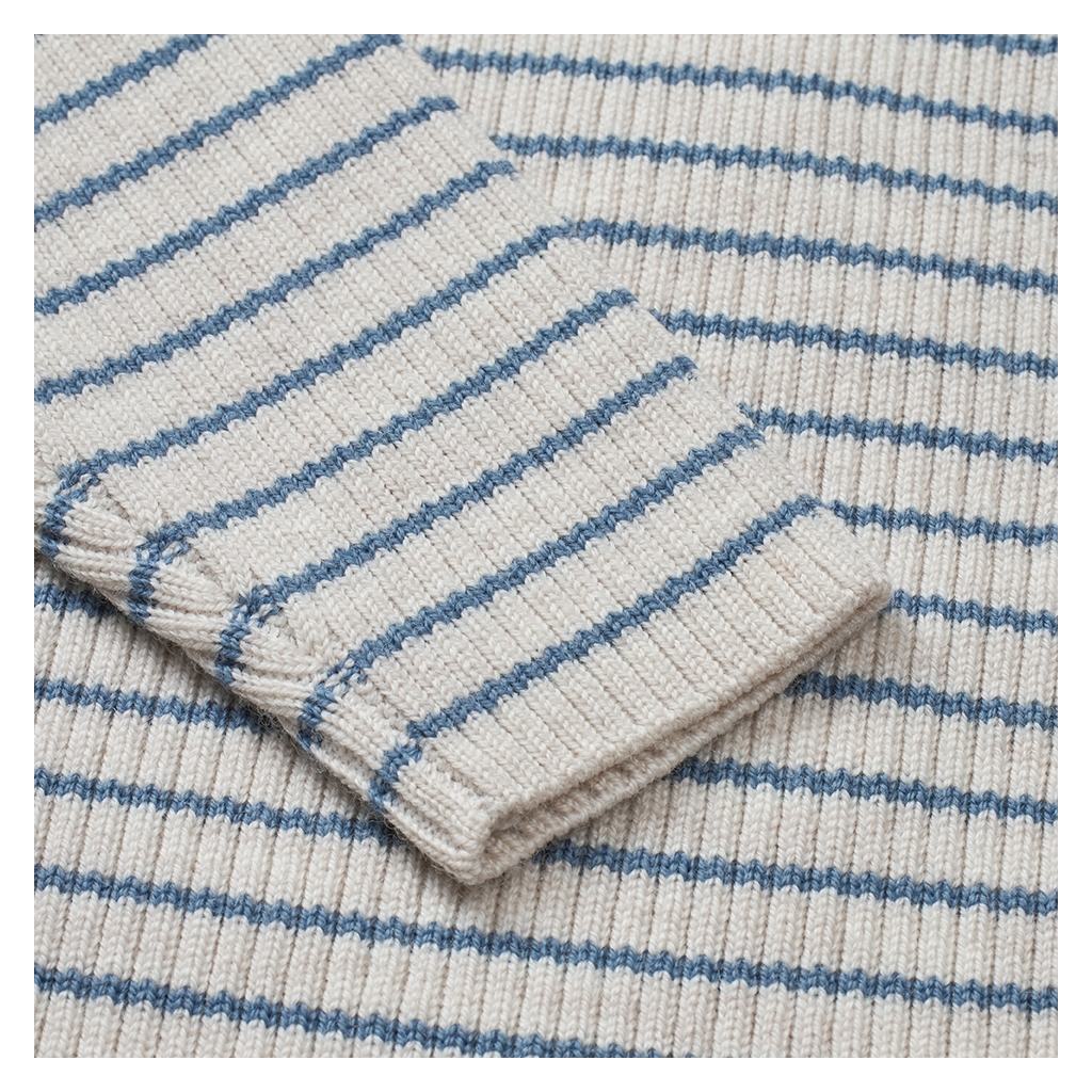 Flye Sweater Wool - Oat Melange/Stone