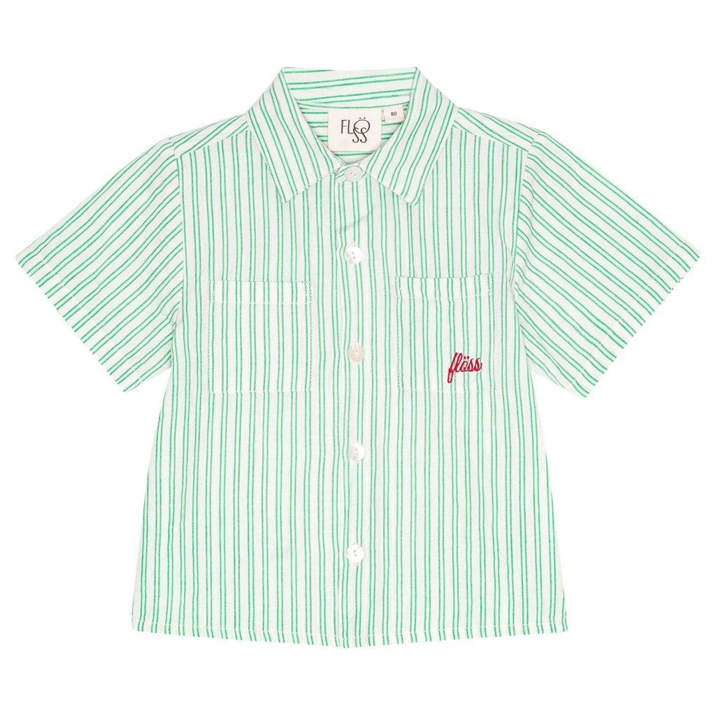 James SS Shirt - Green/Cloud