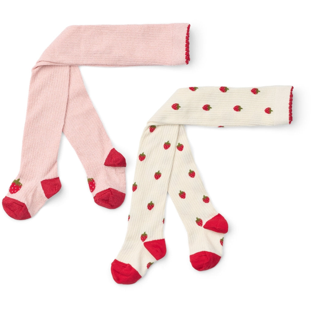 Vera Tights 2-pack - Glitter Berry Mix 2-pack