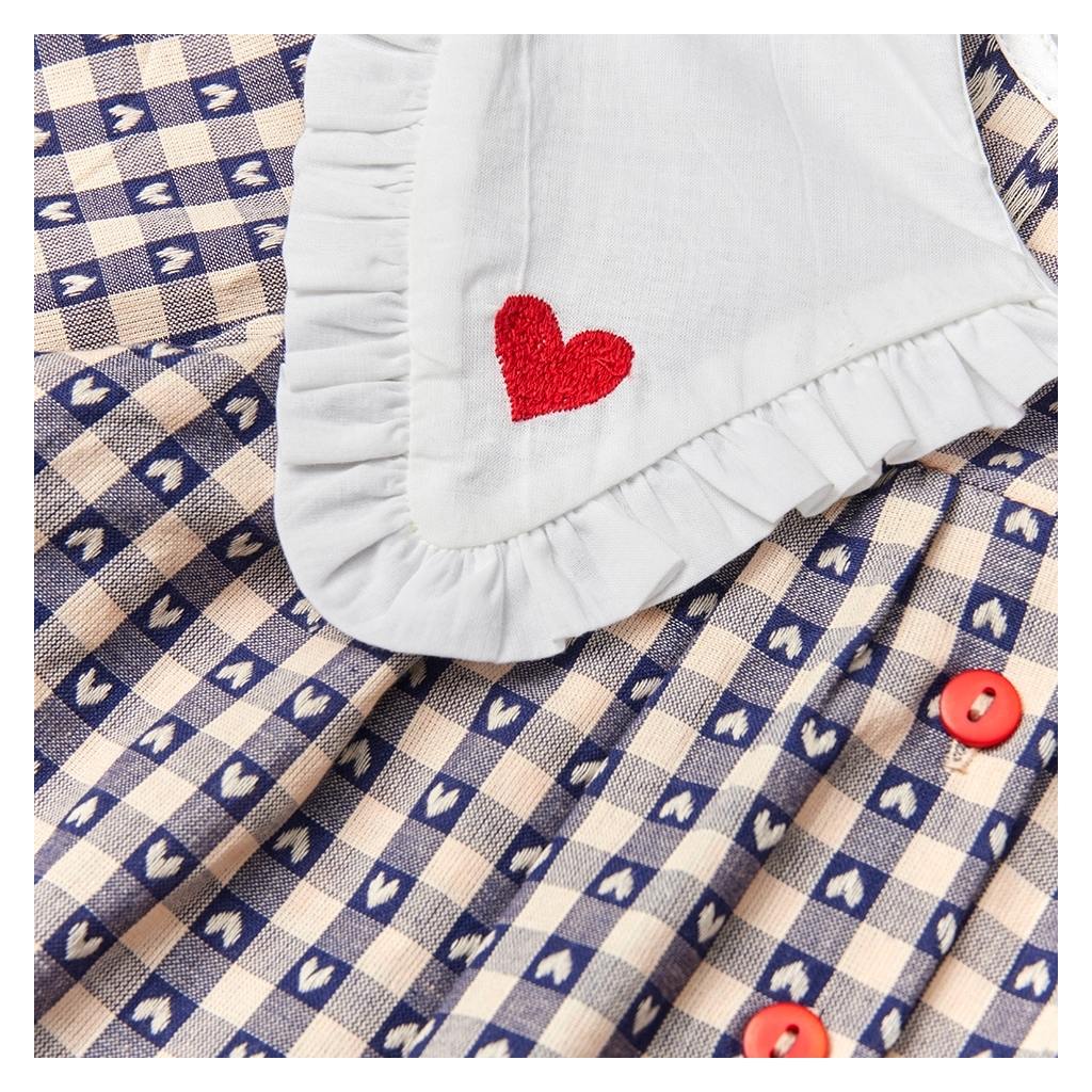 Selma Blouse - Indigo heart