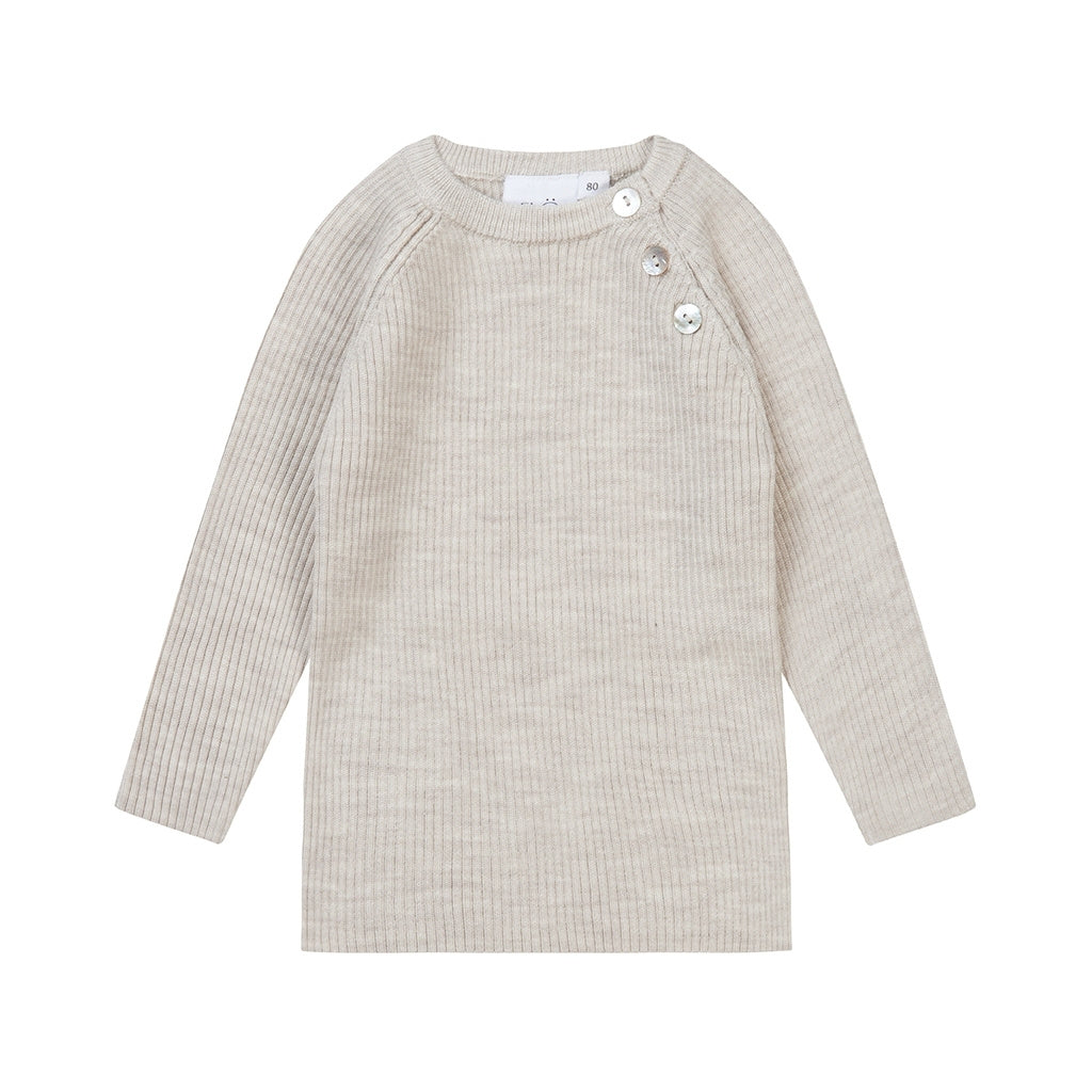 Flye Sweater Wool - Oat Melange