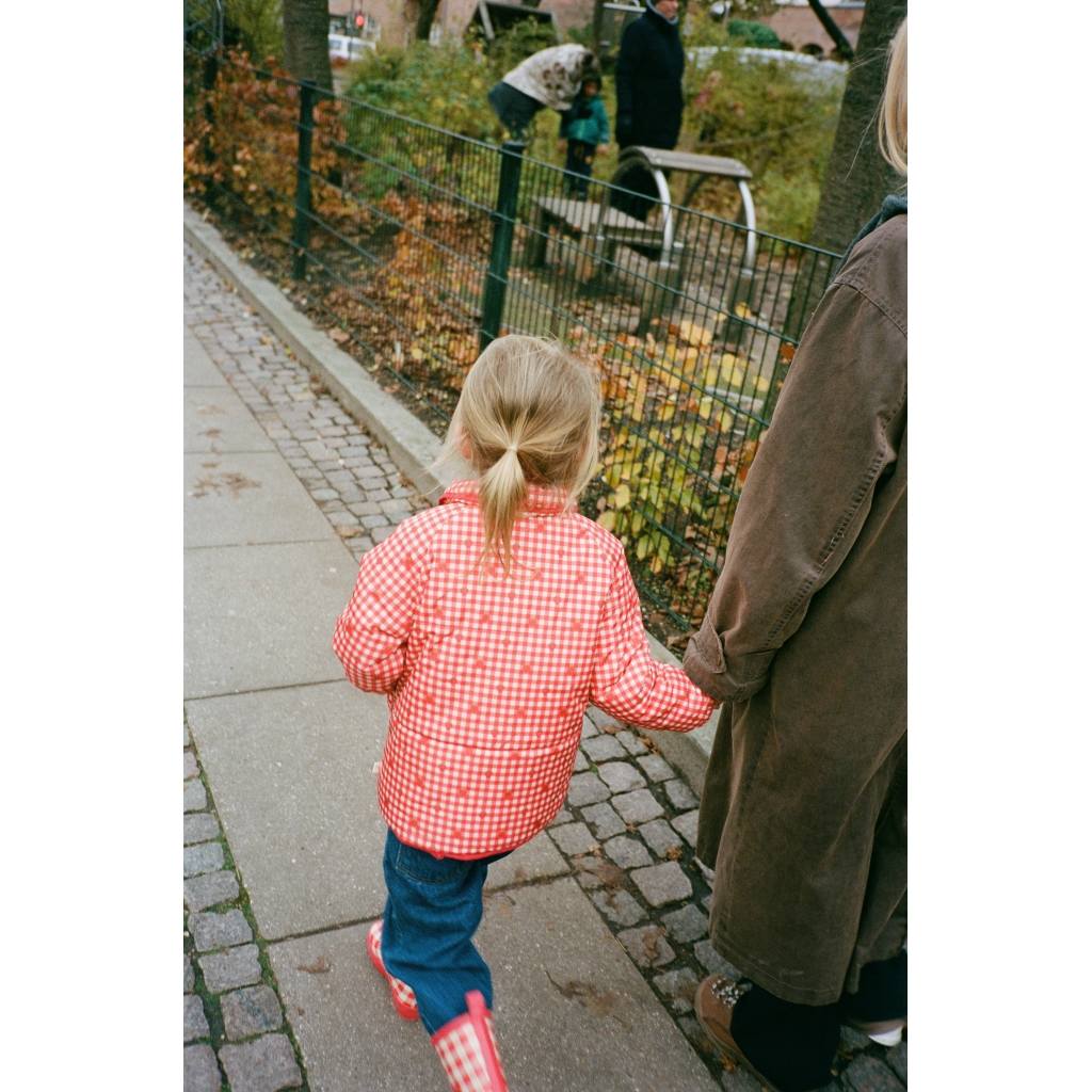 Molly Padded Jacket - Red Berry Gingham