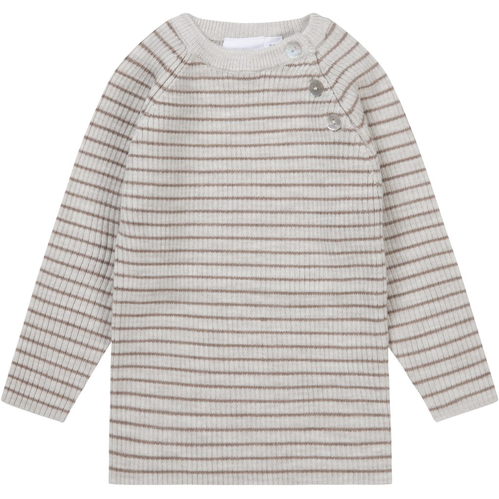 Flye Sweater Wool - Oat Melange/Ash Melange