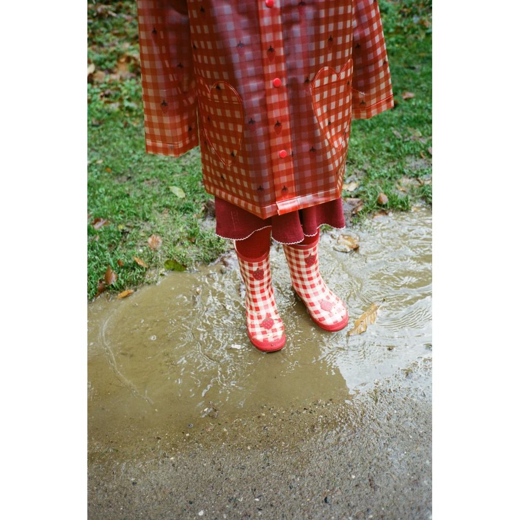 Iris Raincoat - Berry Gingham