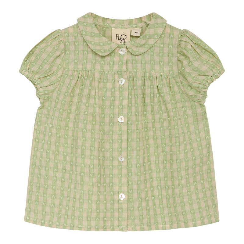 Stella SS shirt - Lime Gingham