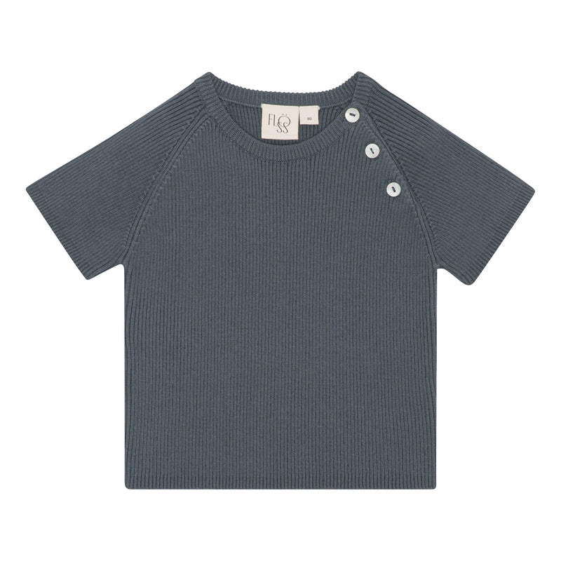 Flöss Aps Flye t-shirt solid Blouse Spruce